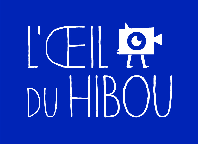 logo oeil du hibou fond bleu